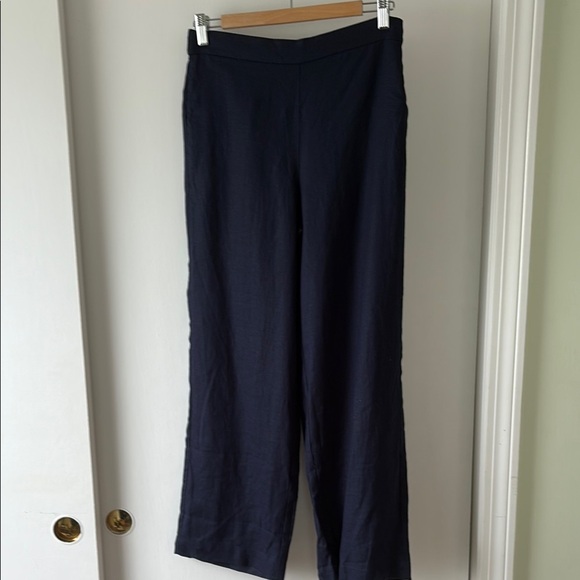 Boden Navy Blue Hampstead Linen Trousers 6P - Picture 4 of 15